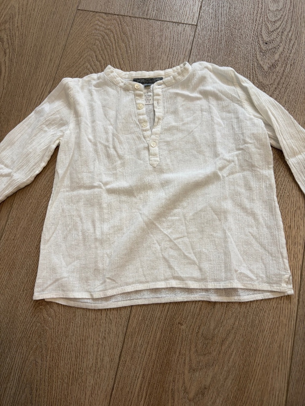 Bonpoint crepe popover shirt
